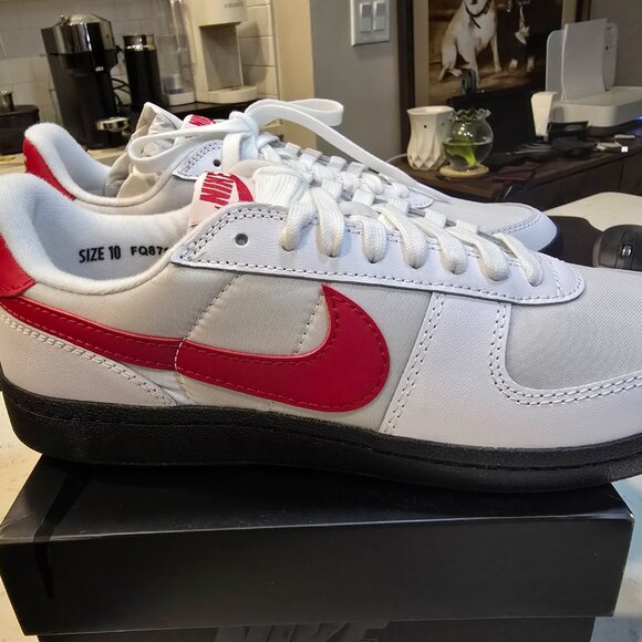 Nike Field General 82 SP White Varsity Red FQ8762 100 Mens Size 10 Shoes Sneaker - Picture 5 of 9